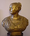 Maderspachné Buchwald Franciska bronz mellszobráról készült gipszmásolat