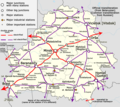 Baltkrievijas dzelzceļa tīkla shēma