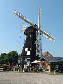 Moulin de Sarre (Kent), ailes patent sails.