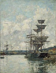 Bateaux au Havre, 1887 Musée des Beaux-Arts (Boston)[90]