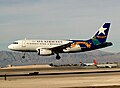Airbus A319 in Nevada state livery