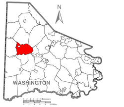Location of Hopewell Township in Washington County