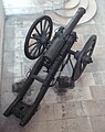 Canon de 12 liuras dau sistèma Gribeauval utilizat durant lei guèrras de la Revolucion Francesa