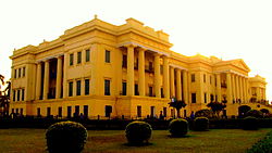 The grounds of Hazarduari Palace, Murshidabad's most famous landmark