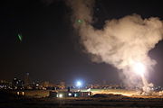 מבצע צוק איתן: כיפת ברזל מיירטת רקטה שנורתה למרכז ישראל, 8 ביולי 2014