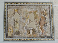 Mosaik Hermes dan Athena, abad ke-2 SM