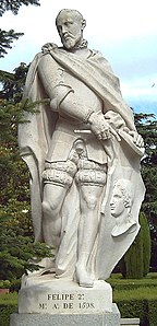 Filippo II di Spagna, Giardini di Sabatini, Madrid