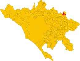Vallinfreda - Localizazion