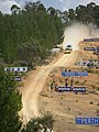 Marcus Grönholm makes his way over the Bunnings Jumps during the Telstra Rally Australia in 2006