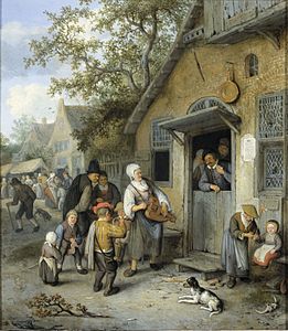 Kermesse de village, Cornelis Dusart (v. 1700).