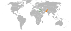 نقشہ مقام Israel تے Pakistan
