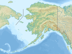 Map showing the location of Kenai Fjords National Park
