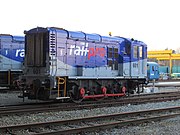 Railpro 601 rangerend te Stapelplaats Crailoo (2014).