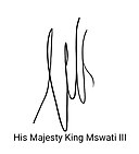 Assinatura de Mswati III