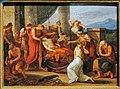 アンゲリカ・カウフマン『トゥルヌスに殺されたエウアンドロスの息子パラースを悼むアエネーアース』（チロル州立博物館）