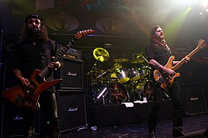 Left to right: Campbell, Dee, and Lemmy in 2005