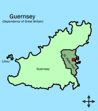 Localização de Porto de São Pedro em Guernsey