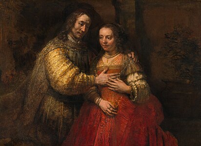 Rembrandt, La novia judía, óleo, 1666. Rijksmuseum Ámsterdam.