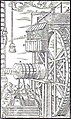 Image 26A water-powered mine hoist used for raising ore, c. 1556 (from Engineering)