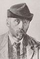 zelfportret door Franz Deutmann geboren op 27 maart 1867