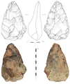 Image 24The hand axe discovered in 1970s in Hallow. Potentially the first Early Middle Palaeolithic artefact from the West Midlands. (from Worcestershire)
