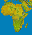 अफ्रीका का भौतिक मानचित्र