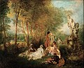 „Meilės šventė“ (apie 1718−1719, Senųjų meistrų paveikslų galerija, Dresdenas)