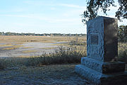 Bloody Marsh, with historical marker, 2015