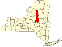 Округ Геркаймер на мапі штату Нью-Йорк highlighting