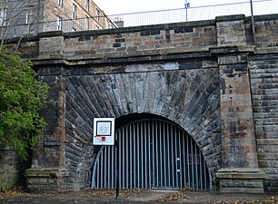 The northern entrance to Scotland Street tunnel in 2012