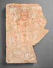 Shiva-Oesho wall painting with fragment of a worshipper, Bactria, 3rd century AD.[103]