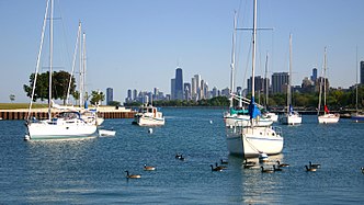 Montrose Harbor and other harbors in the park provide marina and docking facilities