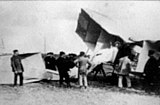 Aeronave após seu acidente em 1907.