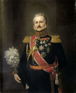 Antonie Frederik Jan Floris Jacob van Omphal, Dutch Lieutenant-General, as painted by Herman Antonie de Bloeme