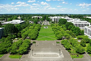 Capitol Mall as seen from Oregon State Capitol