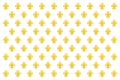 Bandeira da família real francesa antes de 1789, que durante a Restauração Bourbon (1814-1815, 1815-1830) passou a ser usada como bandeira nacional