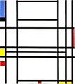 Image 44Piet Mondrian, "Composition No. 10" 1939–1942, De Stijl (from History of painting)