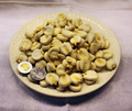Dried maize mote, also known as hominy, purchased at a street market in Oaxaca, MX.
