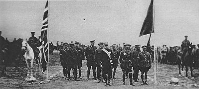 Les généraux Mahon et Sarrail en mai 1916.