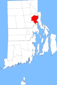 Location in Rhode Island