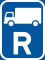 Reserved for goods vehicles