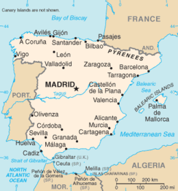 Spagna - Mappa