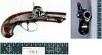 Deringer M1825 Philadelphia caplock pistol used by John Wilkes Booth to assassinate Abraham Lincoln