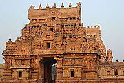 Brihadeeswara Temple Entrance Gopurams at Thanjavur