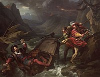 Το άλμα του Γουλιέλμου Τέλλου από τη βάρκα των απαγωγέων του στα βράχια του Άξεν