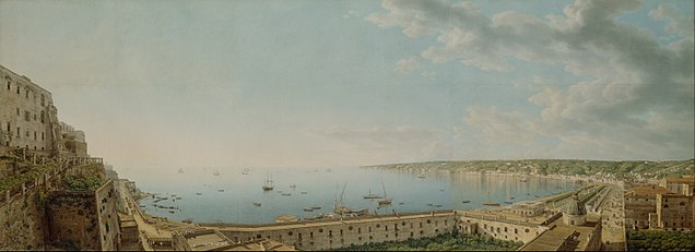 Giovanni Battista Lusieri’s A View of Naples, now in the J. Paul Getty Museum