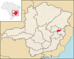 Location in the state of Minas Gerais