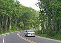 Photograph of a curve along (from List of county-designated highways in Michigan)