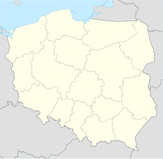 Mapa konturowa Polski, na dole znajduje się punkt z opisem „miejsce zdarzenia”