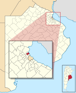 location of San Isidro Partido in Gran Buenos Aires